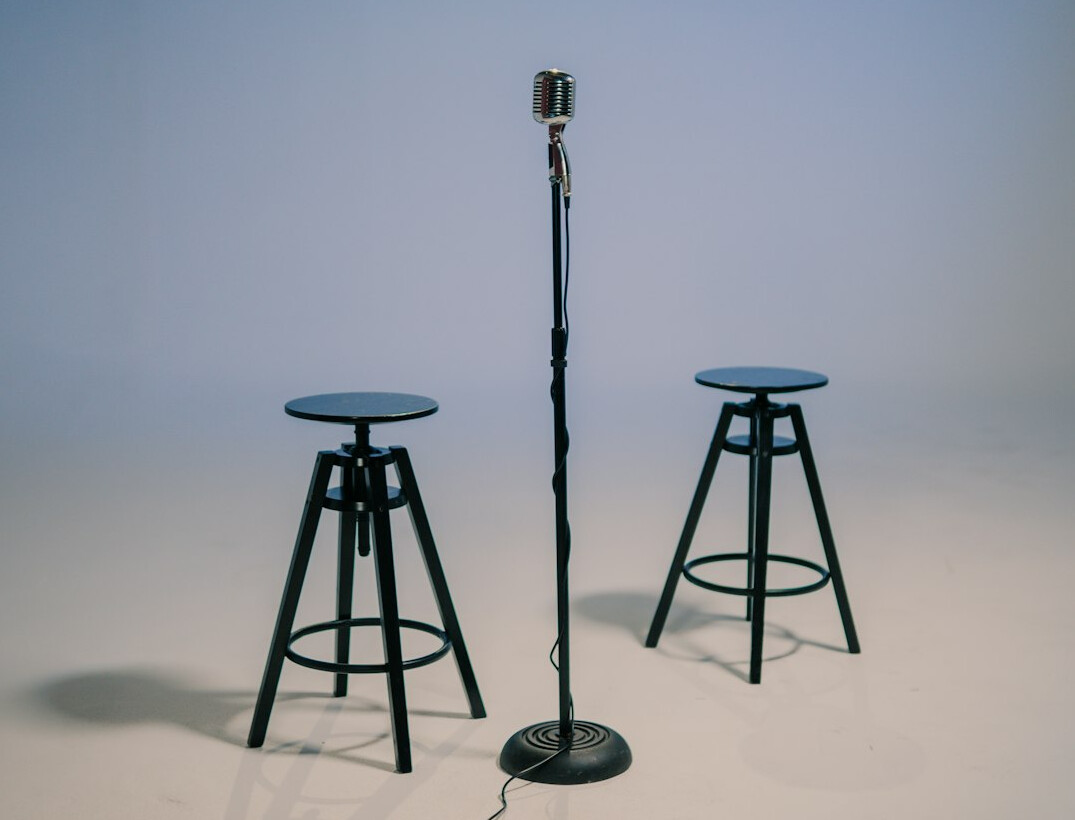 microphone in recording studio