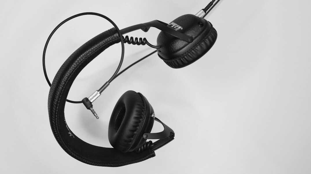 headphones and microphone